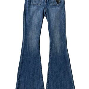 Express Jeans Womens 2R Bell Flare Mid Rise Front Pockets NWT A46